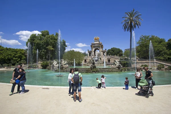 Fontana a Barcellona Parco della Ciutadella — Foto Stock