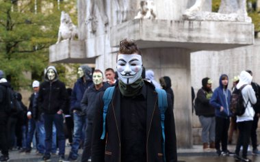 Anonim gösteri Amsterdam, Hollanda