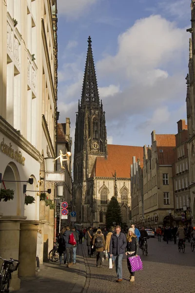 Einkaufen in Münster, Deutschland — Stockfoto