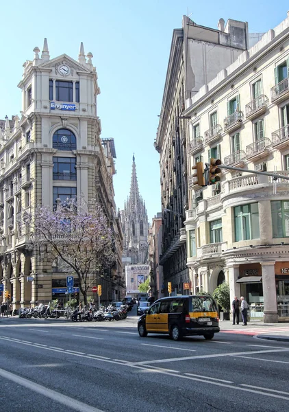 Taxi a Barcelona, Spagna — Foto Stock