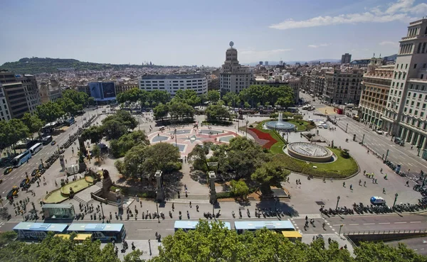 Placa Catalunya, Barcelona — Stockfoto