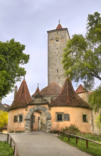 Torre di Rothenburg ob der Tauber, Germania — Foto Stock