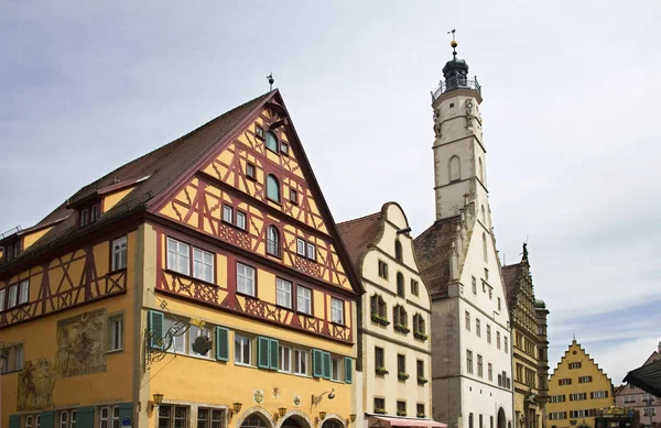 Rothenburg ob der Tauber Rathaus, Alemania — Foto de Stock