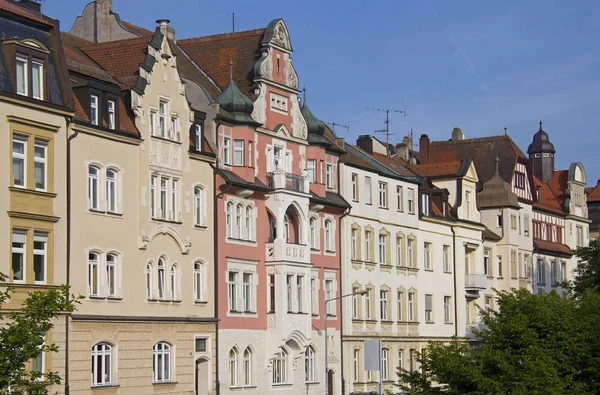 Velkolepé historické domy Bamberg, Německo — Stock fotografie