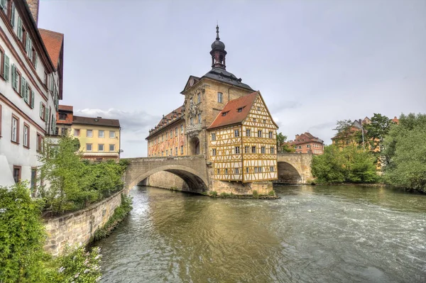 Bamberg Townhall Nehri, Almanya — Stok fotoğraf