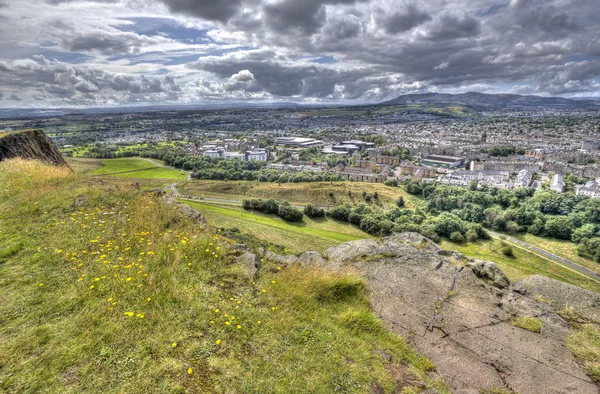 Widok na Edynburg, Szkocja — Zdjęcie stockowe