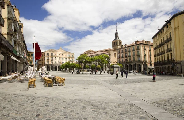 Plaza Mayor van Segovia, Spanje — Stockfoto