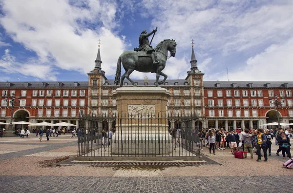 Plaza Mayor, Madryt, Hiszpania — Zdjęcie stockowe