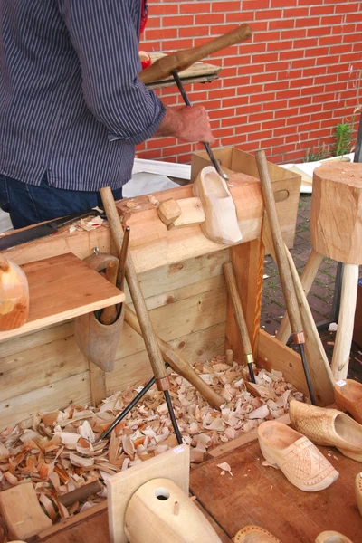 Taller de zapatos de madera — Foto de Stock