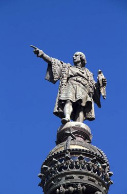 Columbus anıt Barcelona, İspanya