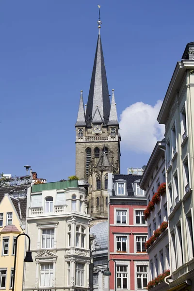 Tower of Aachen Cathedral — Stock Photo, Image