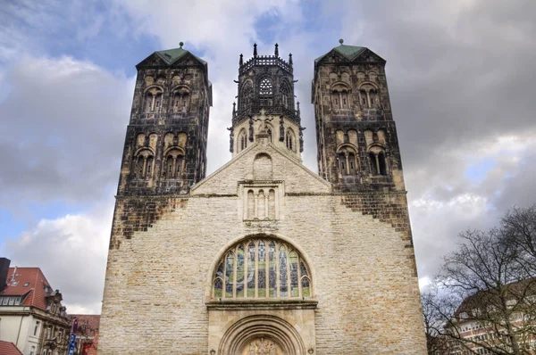 Ludgeri kilise Münster, Almanya — Stok fotoğraf