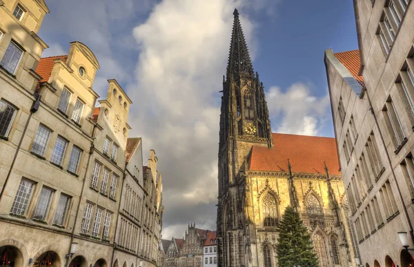 Церковь Святого Ламберти в Мюнстере, Германия — стоковое фото