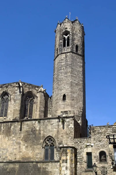 Kerk toren van Barcelona, Spanje Spanje — Stockfoto