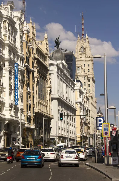 Gran Via a Madrid, Spagna — Foto Stock