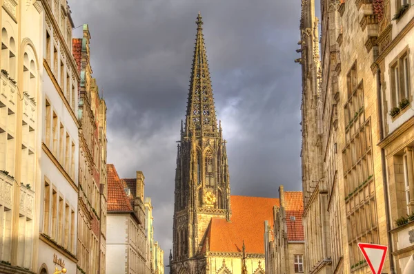 Torre da Igreja de Saint Lamberti em Munster, Alemanha — Fotografia de Stock