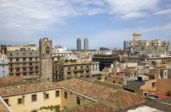 Vista dalla Cattedrale di Barcellona, Spagna — Foto Stock