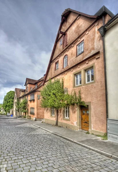 Улица в Rothenburg ob der Tauber, Germany — стоковое фото