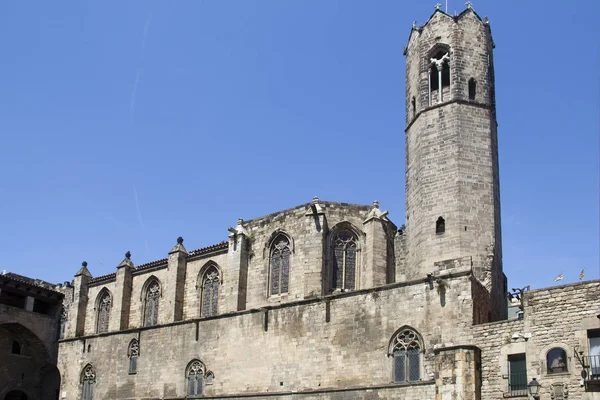 Kerk toren van Barcelona, Spanje Spanje — Stockfoto