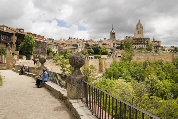 Stadsbilden i Segovia, Spanien — Stockfoto