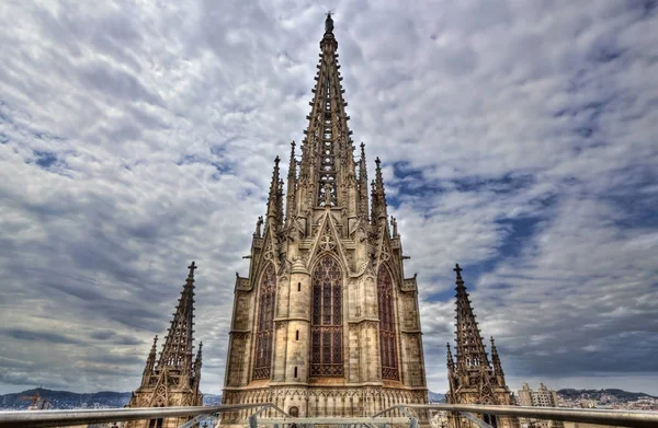 Torre de la Catedral de Barcelona, España — Foto de Stock