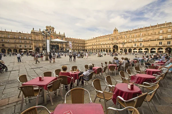 Plaza Mayor em Salamanca, Espanha — Fotografia de Stock