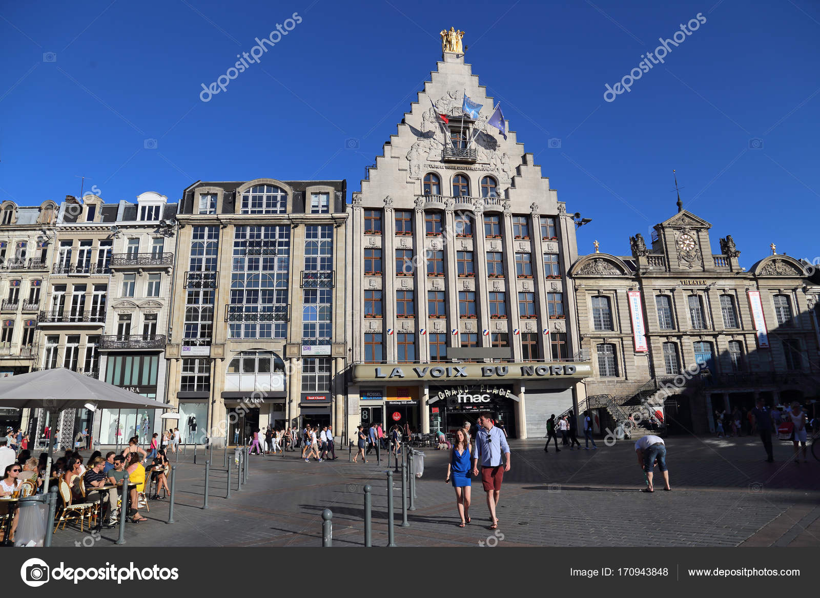 La Voix Du Nord In Lille France Stock Editorial Photo