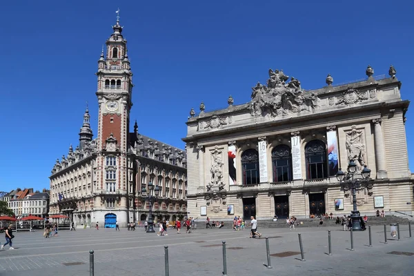Place de Theatre in Lille, Frankrijk — Stockfoto