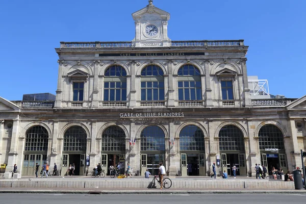 Järnvägsstationen i Lille, Frankrike — Stockfoto