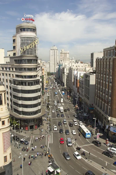 Madrid stadsbild, Spanien — Stockfoto