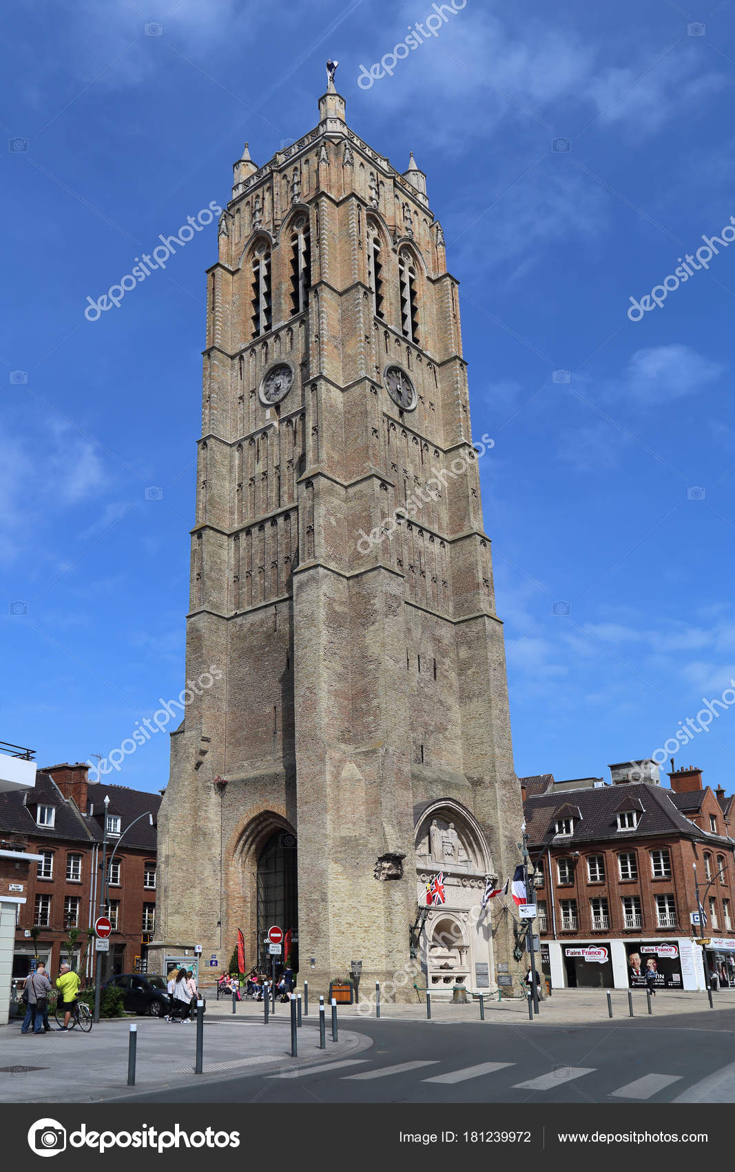 The belfry, originally the western tower of the Church of Saint ...