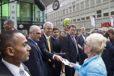 Geert Wilders Lahey, Hollanda kampanya