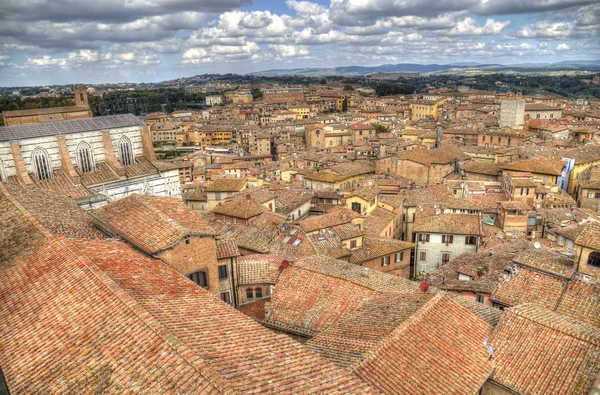 Siena város Toszkána, Olaszország — Stock Fotó