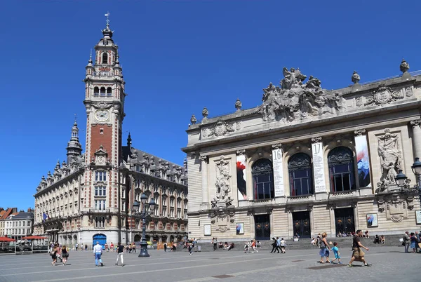 Place de Theatre in Lille, France — Stock Photo, Image