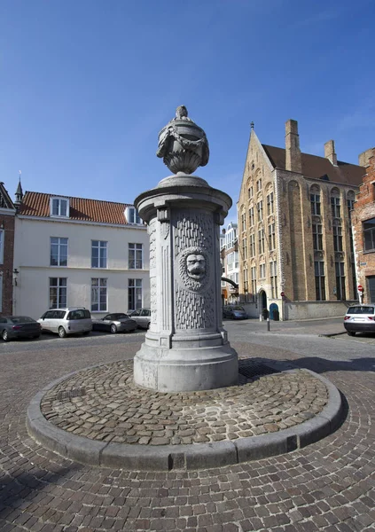 Statue in Bruges, Belgium — Stock Photo, Image