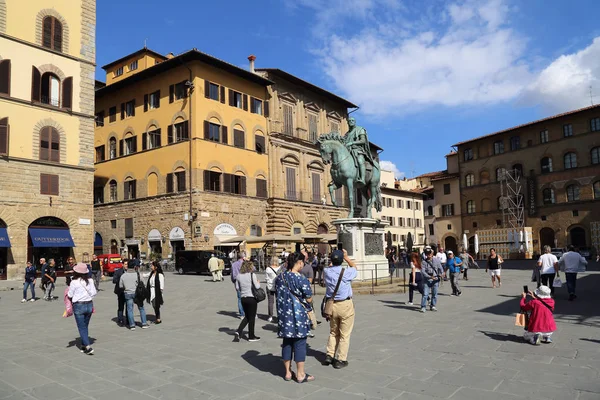 İtalya, Floransa 'daki Piazza Della Signoria — Stok fotoğraf