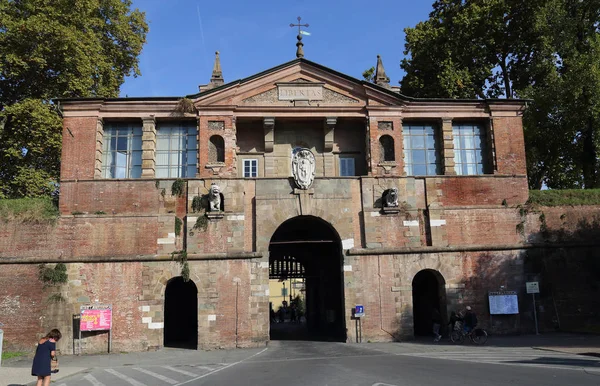 City gate of Lucca in Itally Royalty Free Stock Images