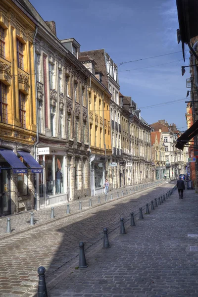 Rue de la Monnaie Caddesi, Lille, Fransa — Stok fotoğraf