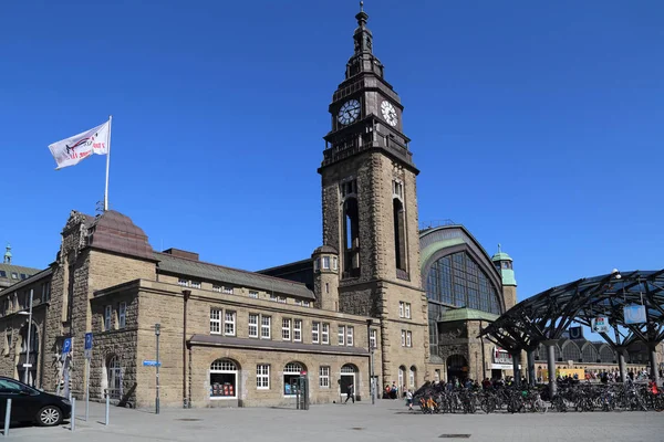 Dworzec kolejowy Hamburg w Niemczech — Zdjęcie stockowe