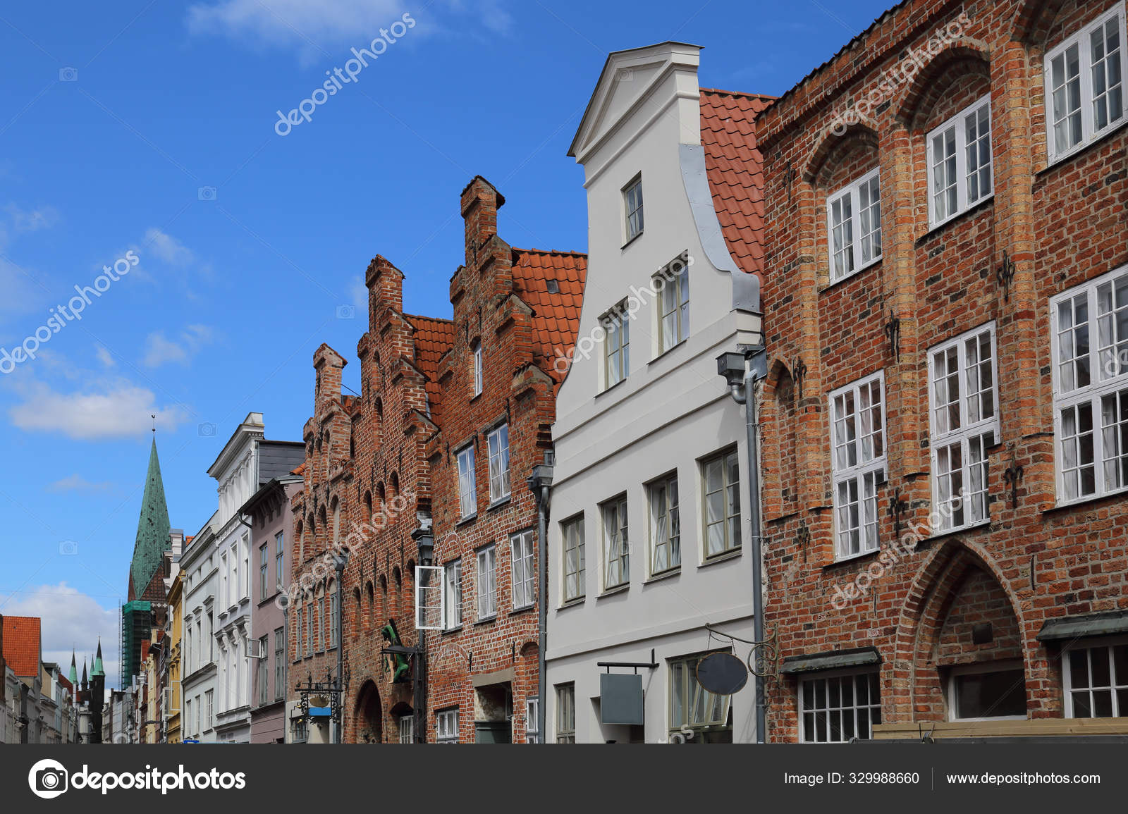 Historical houses in Lubeck, Germany Stock Photo by ©JanKranendonk