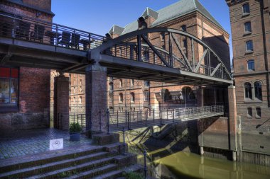 Haburg, Germa 'daki Speicherstadt bölgesindeki tarihi depolar.