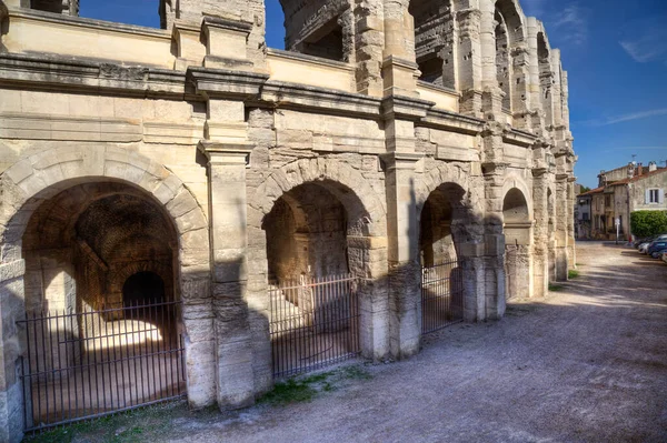Het Oude Romeinse Amfitheater Van Arles Frankrijk — Stockfoto