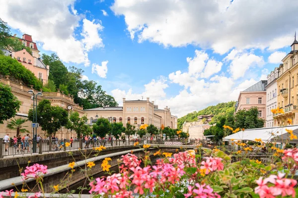 Romantische Architektur der Boheme, Karlsbad variieren — Stockfoto