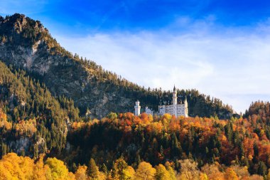 Sonbaharda Neuschwanstein Şatosu 
