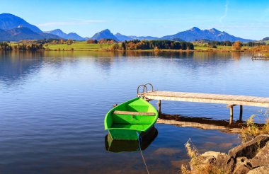 Hopfensee Gölü. Bavyera, Almanya