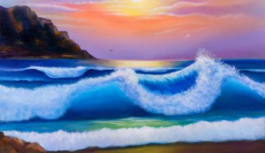 Sıcak topikal deniz.