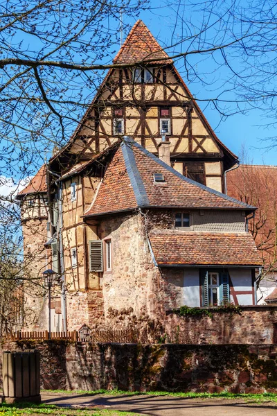 Vecchie case in Michelstadt, Germania — Foto Stock