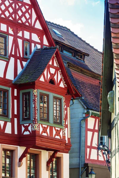 Alte häuser in michelstadt, deutschland — Stockfoto