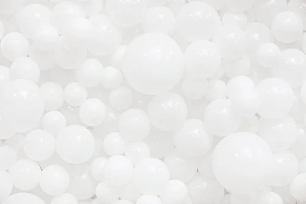 Bir sürü beyaz balonlar için arka plan kullanın. Balonlar doku.