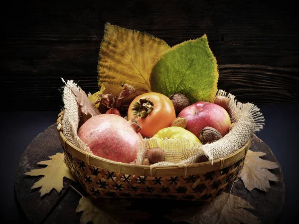 Caqui, membrillo, granada, manzana — Foto de Stock